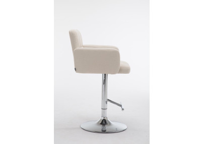 Tabouret de bar Los Angeles en tissu C crème