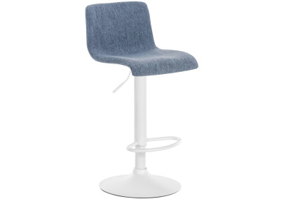 Tabouret de bar en tissu Hoover, bleu
