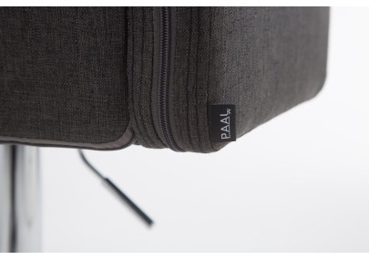 Sgabello da bar Los Angeles tessuto C grigio scuro