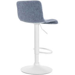 Tabouret de bar en tissu Hoover, bleu