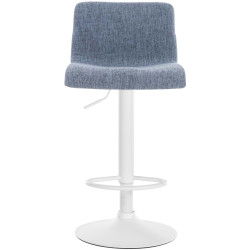Tabouret de bar en tissu Hoover W bleu