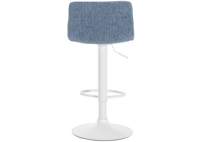 Tabouret de bar en tissu Hoover, bleu