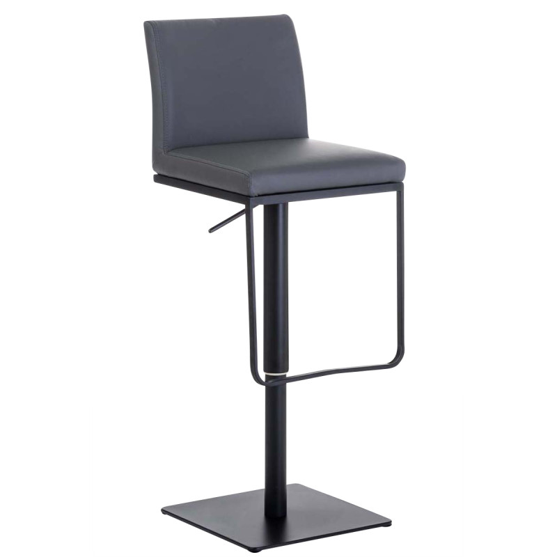 Tabouret de bar Panama B, similicuir, gris