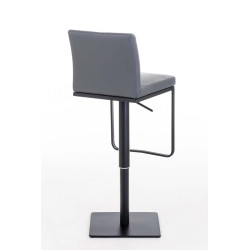 Tabouret de bar Panama B, similicuir, gris