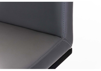 Tabouret de bar Panama B, similicuir, gris