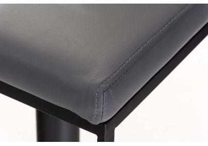 Tabouret de bar Panama B, similicuir, gris