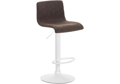 Tabouret de bar Hoover tissu W marron