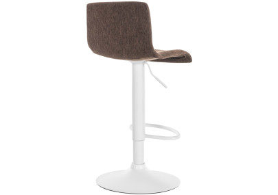 Tabouret de bar Hoover tissu W marron