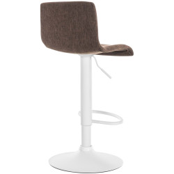 Tabouret de bar en tissu Hoover W brun