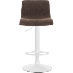 Tabouret de bar Hoover, en tissu, marron