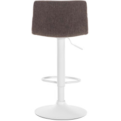 Tabouret de bar Hoover, en tissu, marron