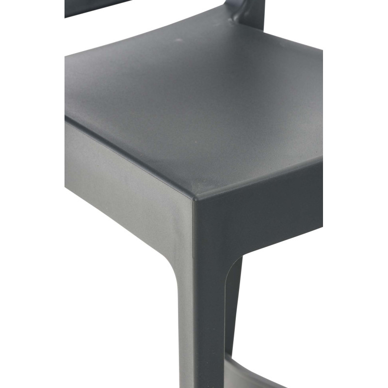 Banqueta de bar Maya cinza-escura