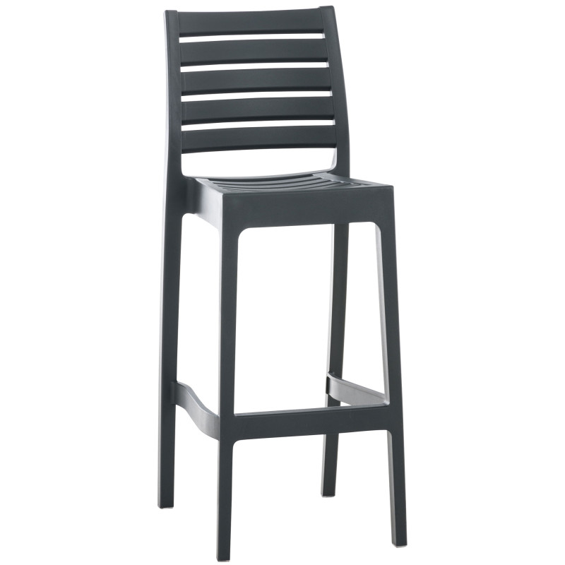 Tabouret de bar Ares, gris foncé