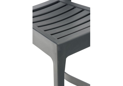 Tabouret de bar Ares, gris foncé