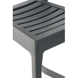 Tabouret de bar Ares, gris foncé