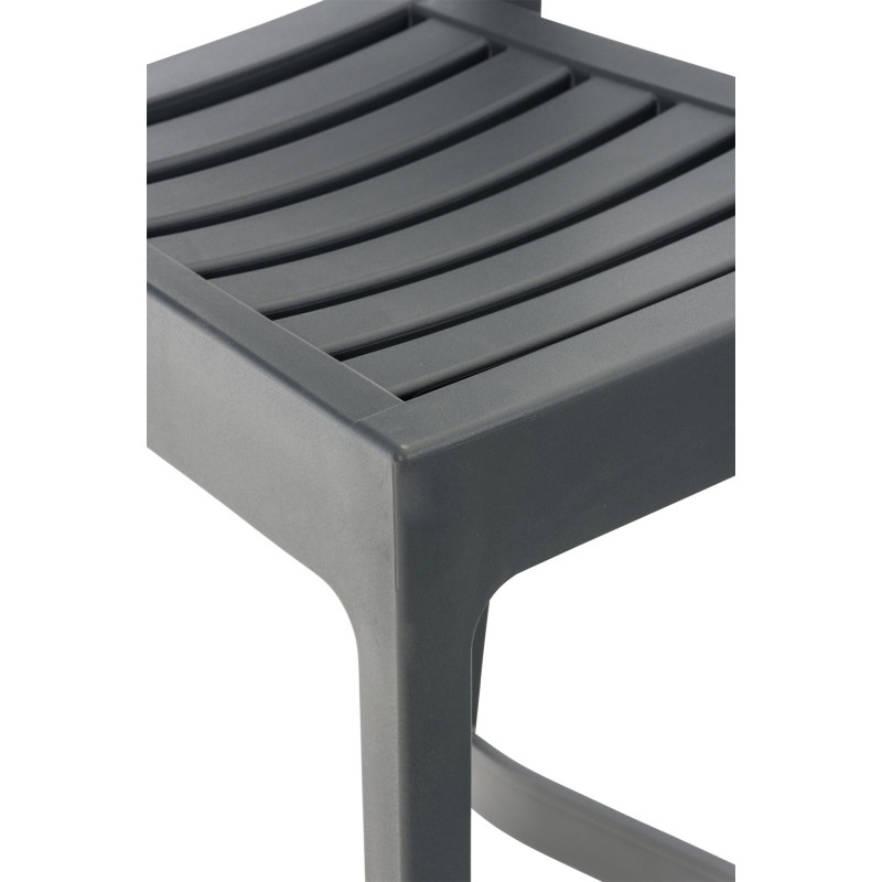 Tabouret de bar Ares, gris foncé