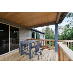 Taburete de bar Ares, gris oscuro