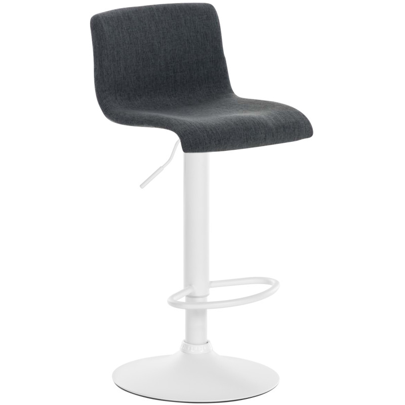 Tabouret de bar en tissu Hoover W gris foncé