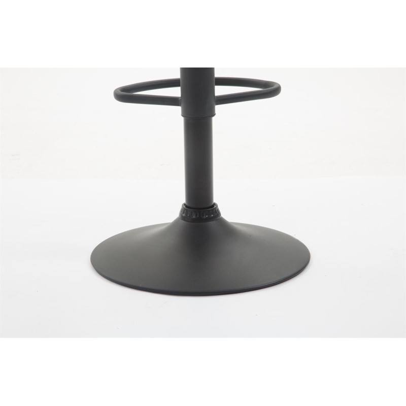 Tabouret de bar Braga, similicuir, noir