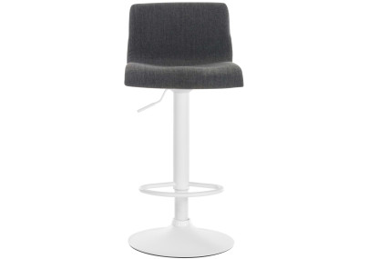 Tabouret de bar Hoover, tissu W, gris foncé