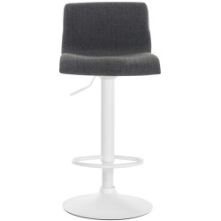 Tabouret de bar en tissu Hoover W gris foncé
