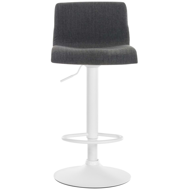 Tabouret de bar en tissu Hoover W gris foncé
