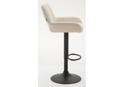 Taburete de bar Braga, tela B, crema