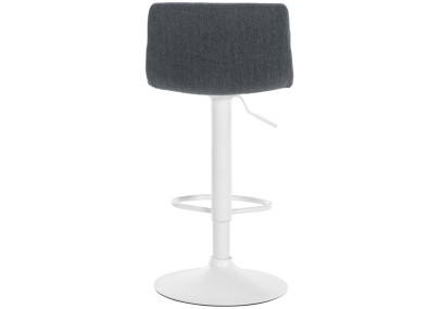 Tabouret de bar Hoover tissu W gris foncé