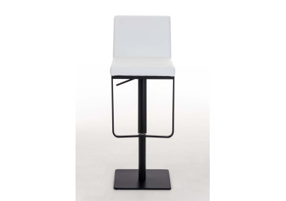 Tabouret de bar Panama B, similicuir, blanc