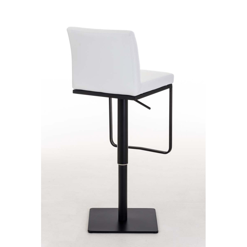 Tabouret de bar Panama B en similicuir blanc