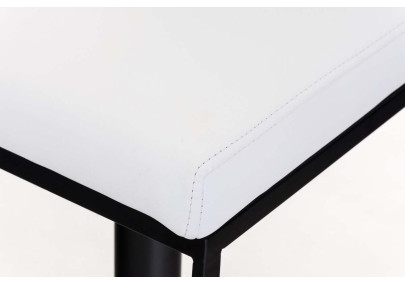 Tabouret de bar Panama B, similicuir, blanc
