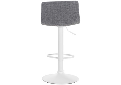 Tabouret de bar Hoover, tissu W, gris clair
