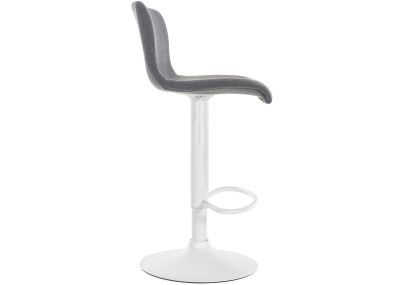 Tabouret de bar Hoover, tissu W, gris clair