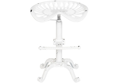 Taburete de bar Butch, blanco antiguo