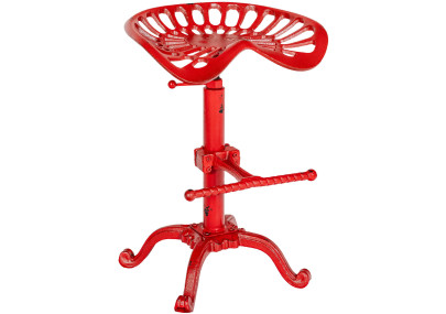 Sgabello da bar rosso Butch