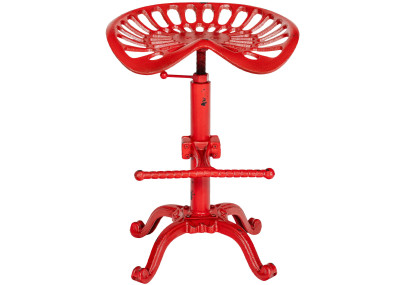 Taburete rojo de bar Butch