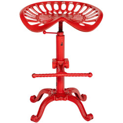Tabouret de bar rouge Butch