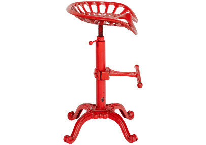 Sgabello da bar rosso Butch