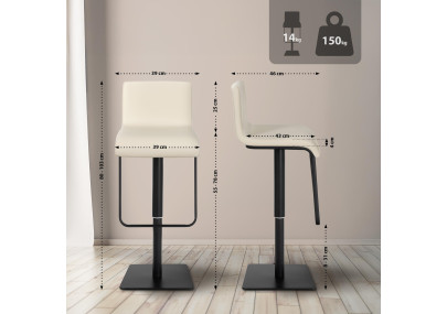 Tabouret de bar Crème au citron B