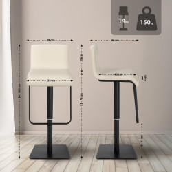 Tabouret de bar Crème au citron B