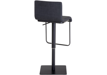 Tabouret de bar Limon B en tissu gris foncé