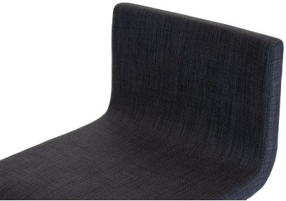 Tabouret de bar Limon B en tissu gris foncé