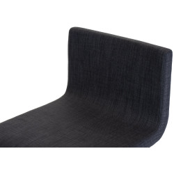 Tabouret de bar Limon B en tissu gris foncé