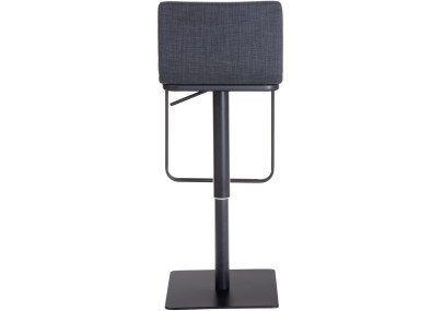 Tabouret de bar Limon B en tissu gris foncé