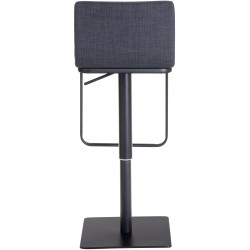 Sgabello da bar Limon B tessuto grigio scuro