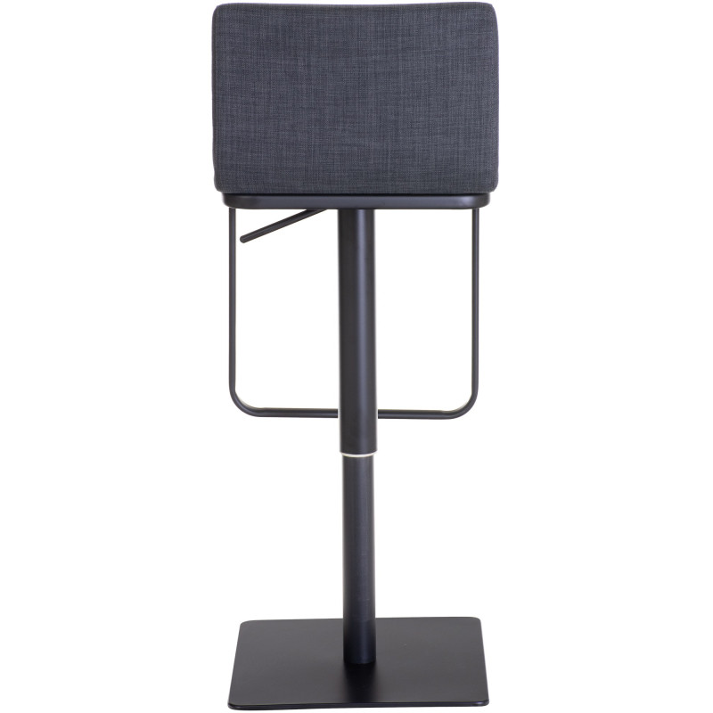 Tabouret de bar Limon B en tissu gris foncé