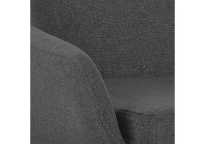 Taburete de bar Grant, tela gris oscuro