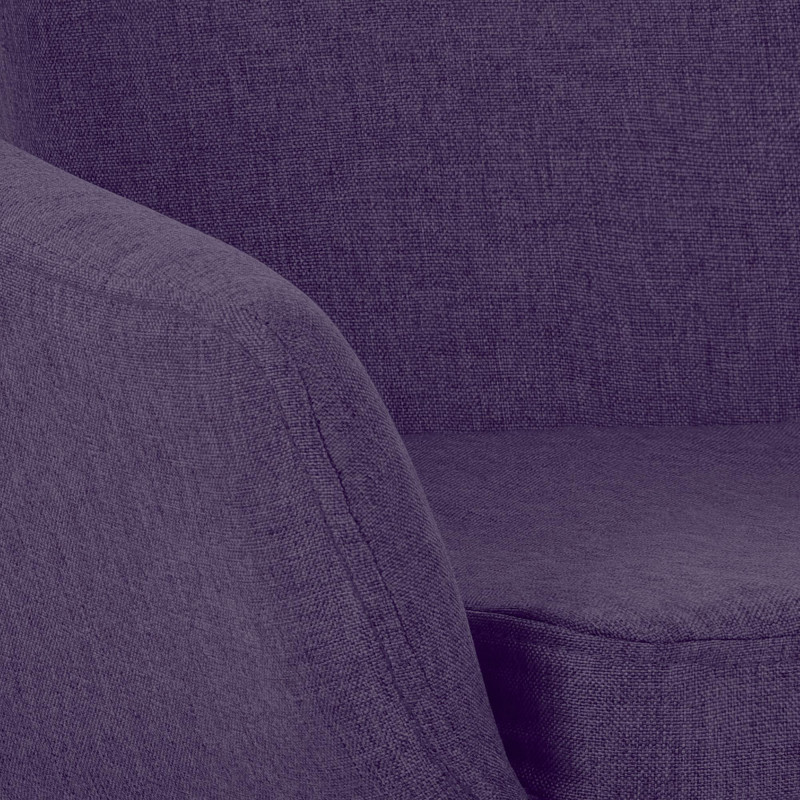 Banqueta Grant, tecido roxo