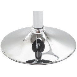 Tabouret de bar Lazio, similicuir, chrome, noir