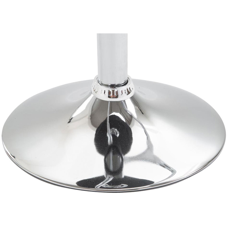 Tabouret de bar Lazio, similicuir, chrome, noir